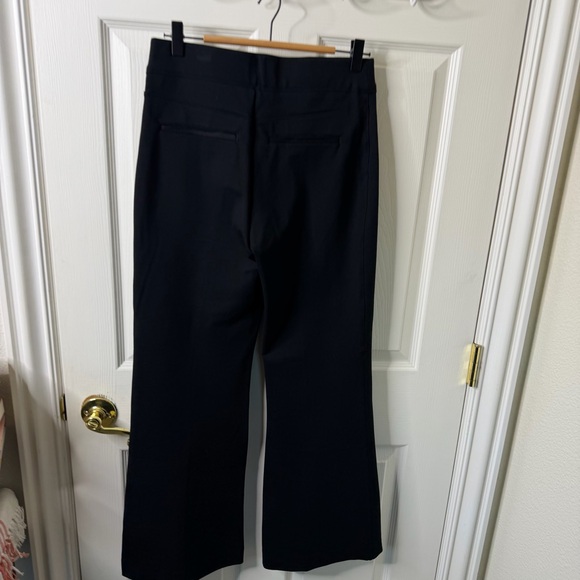 Reformation Mason Black Tencel Pleated Wide Leg Pants Womens Size 6 - Picture 6 of 11